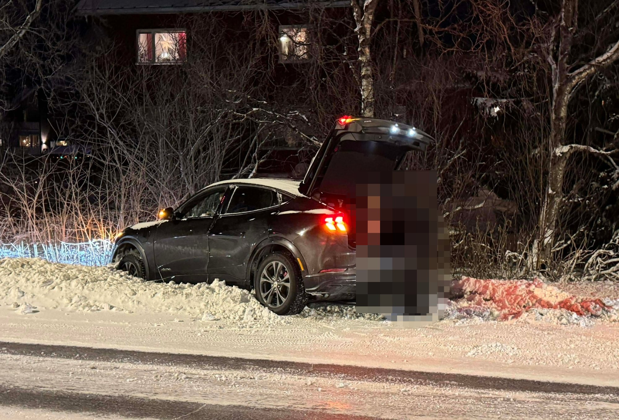 Mistet kontrollen og endte i grøfta