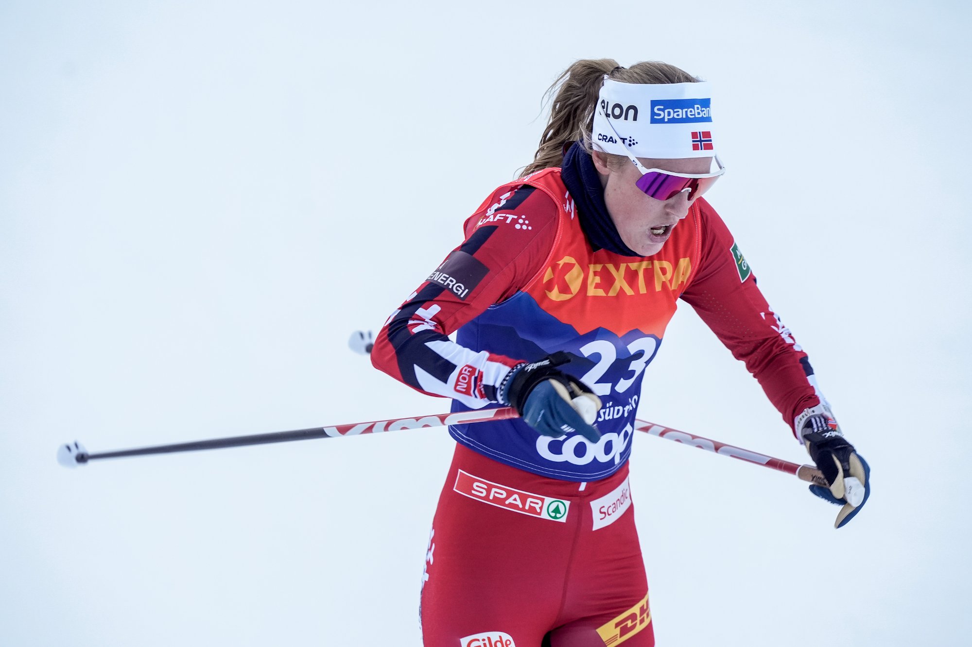 Toblach, Italia 20251229. 
Karoline Simpson-Larsen under 10 km klassisk for kvinner i Toblach.
Foto: Terje Pedersen / NTB