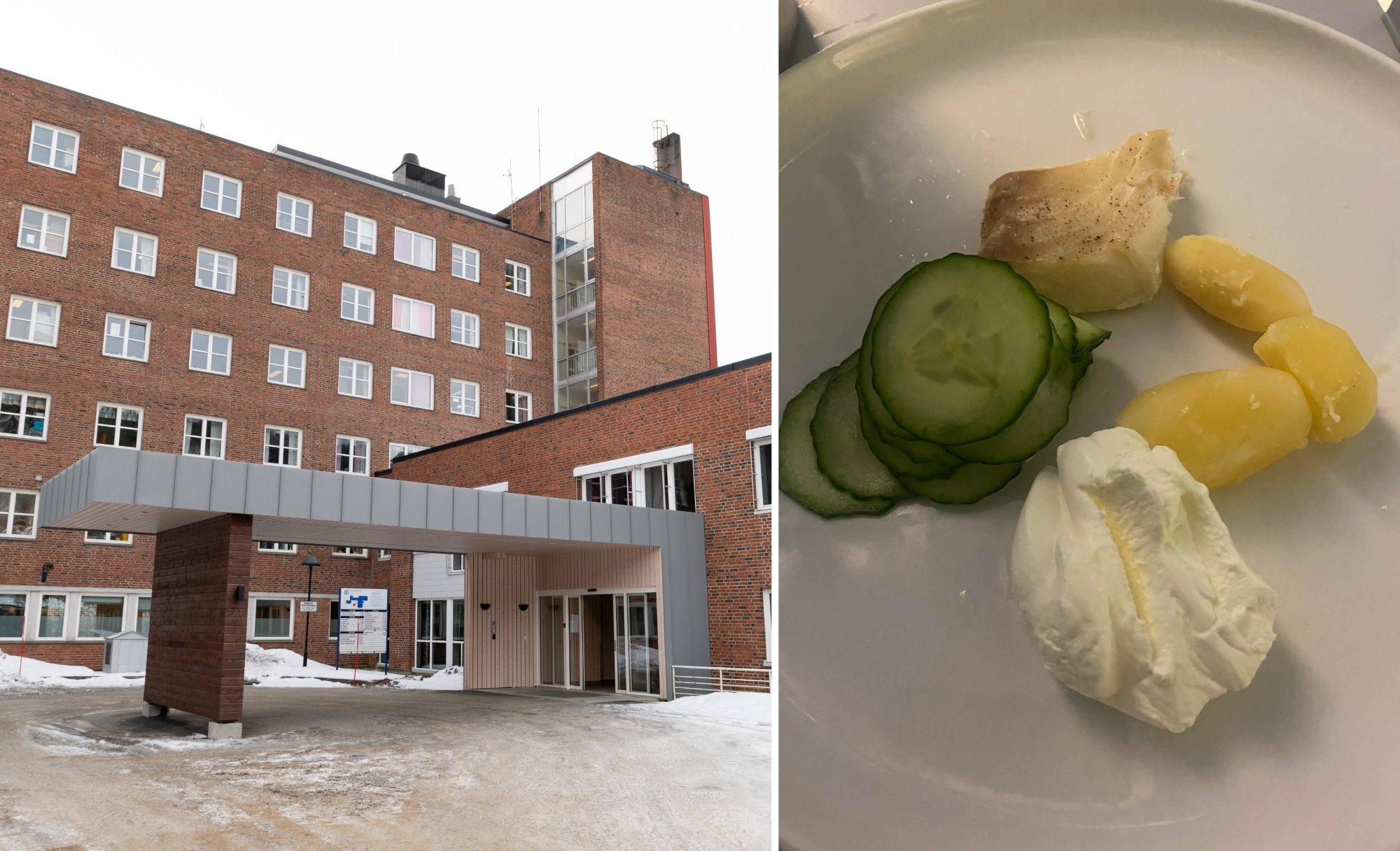 Reagerer på middagene som ble servert på sykehuset: – Det er bedre mat i fengselet
