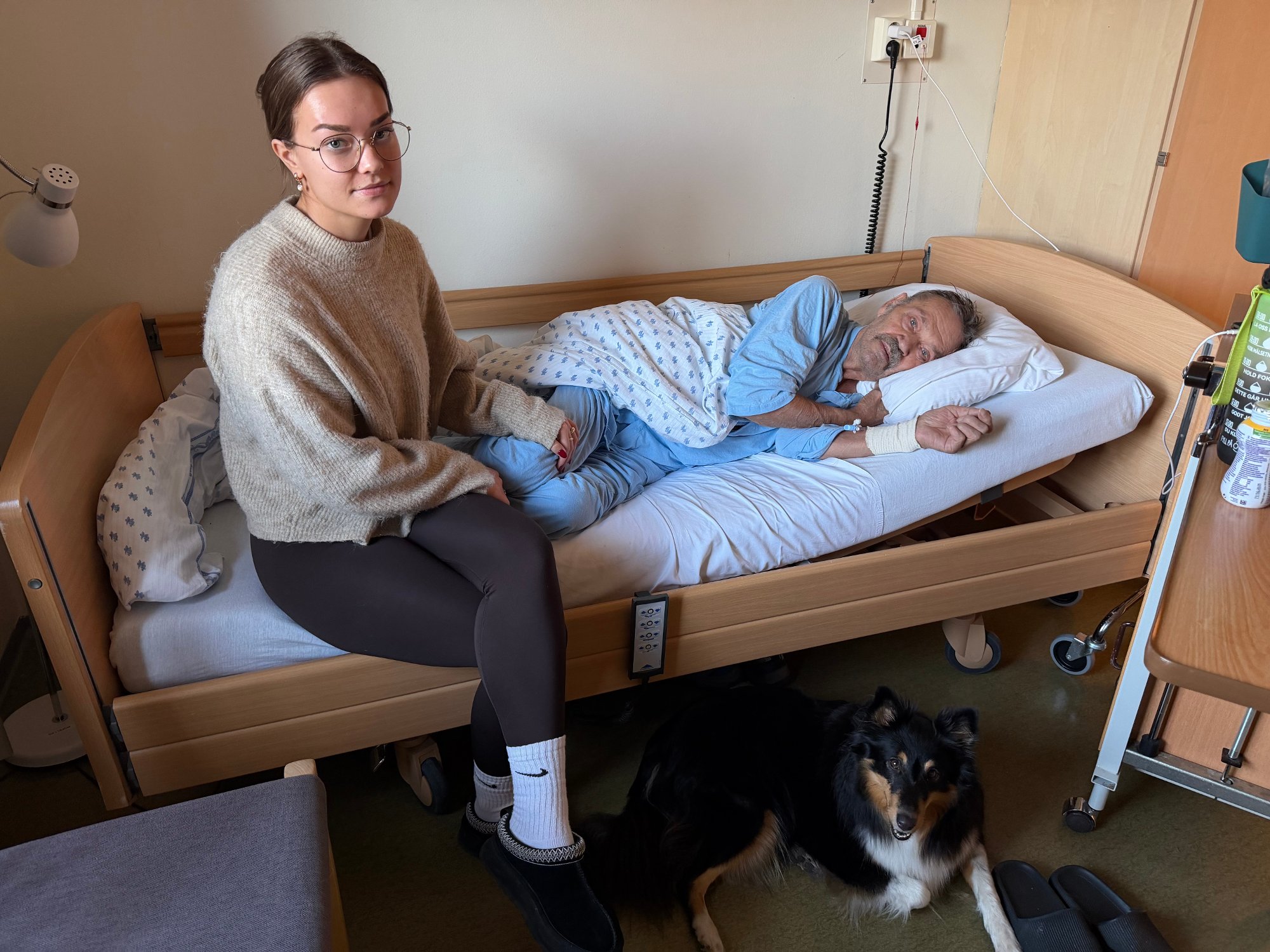 Bestefaren til Leah ble forlatt alene i regnværet: – Helt forferdelig 