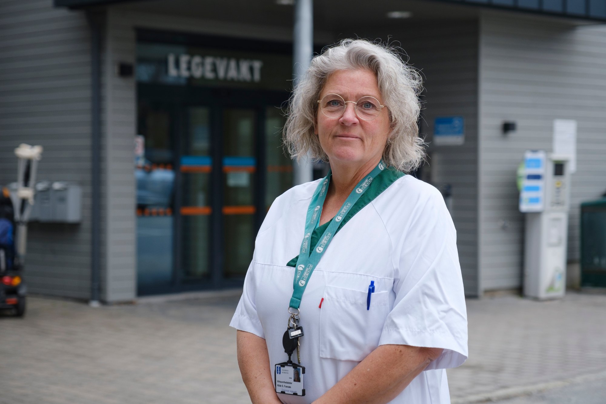 Bilde er tatt hos Drammen legevakt i april 2024.
Virksomhetsleder Hilde Sveinsson Fosnæs.