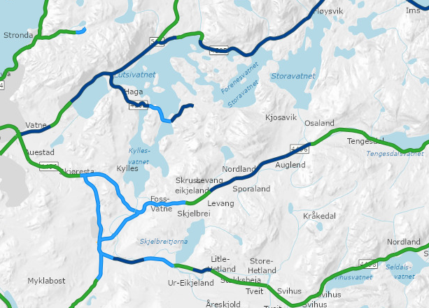 Sjekk kartet - her er det størst fare for glatte veier i Sandnes
