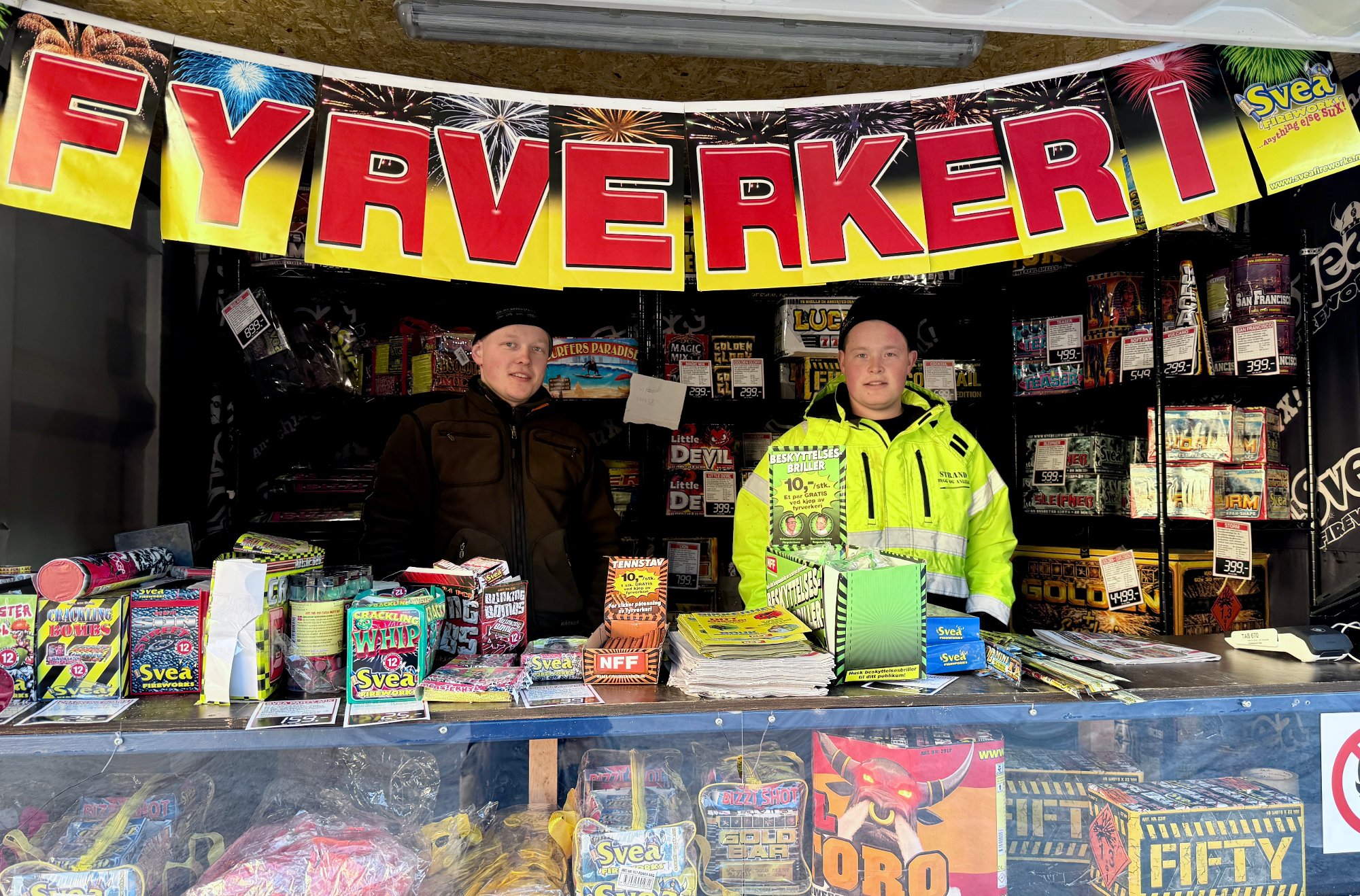 Fyrverkerisalget: – Det går unna