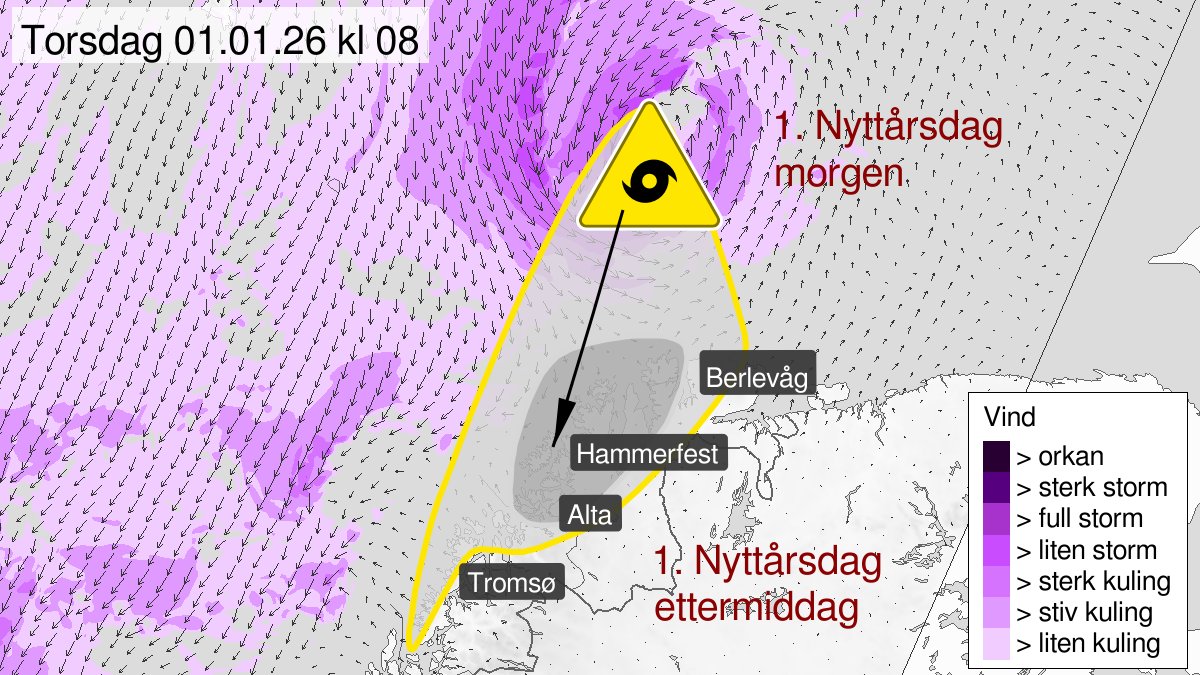 Forvent store snømengder når denne stormen treffer Vest-Finnmark