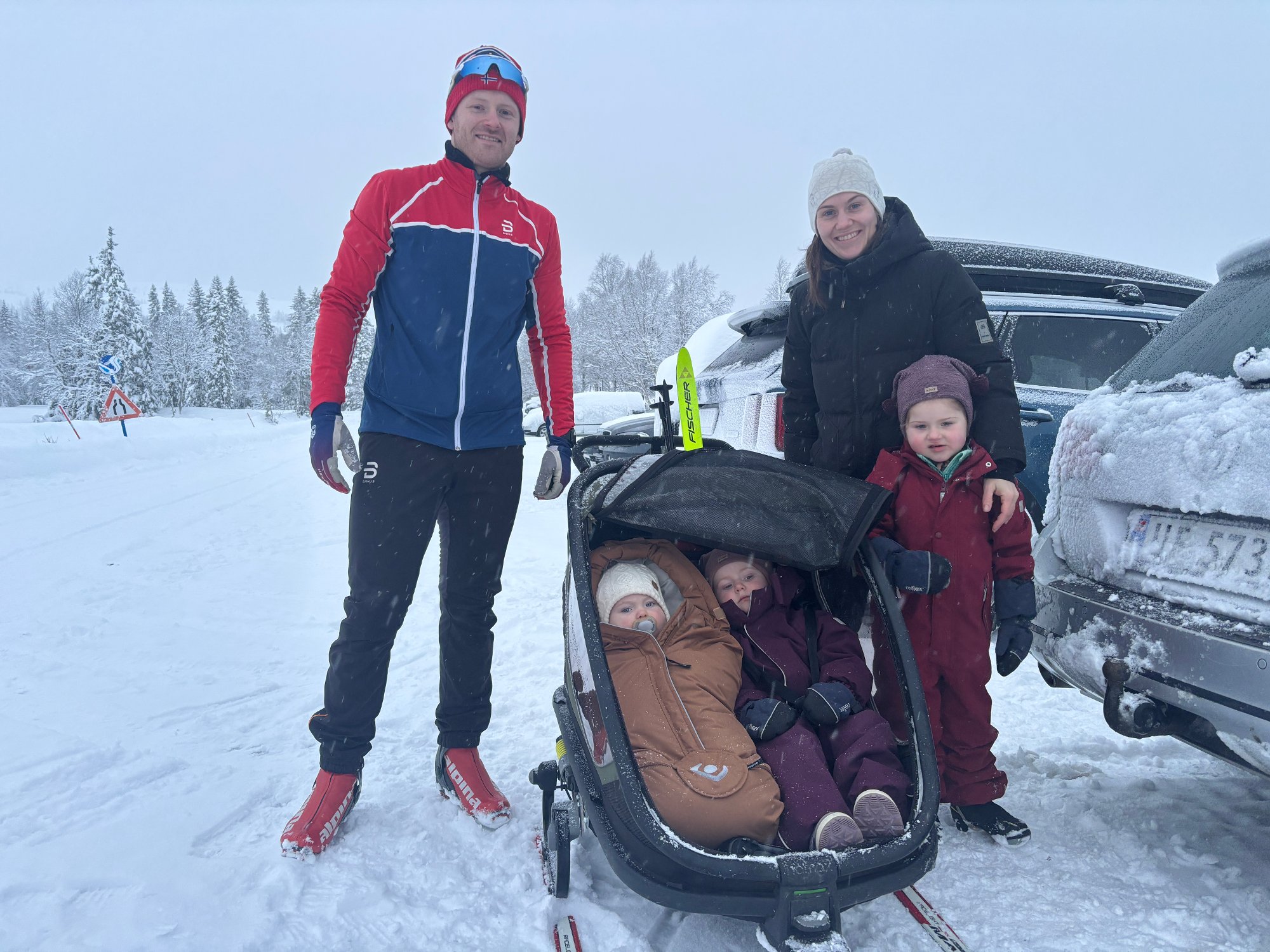 Endelig skiføre og skitur med ungene: – Tar det meter for meter