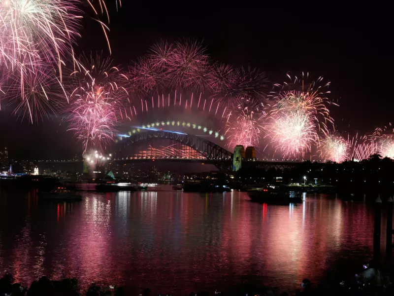 2026 er allerede i gang – feiring med alvorlig bakteppe i Sydney