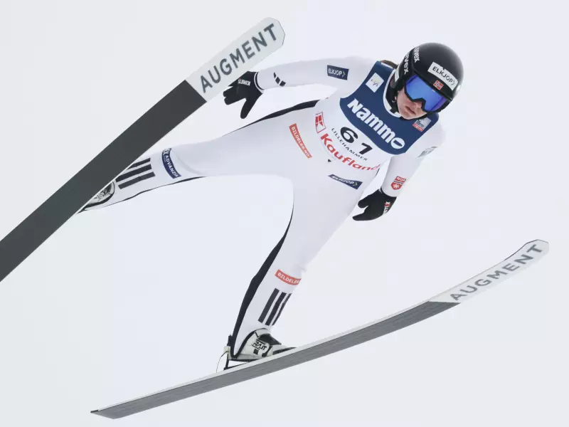 Ny norsk hoppdisk: Anna Odine Strøm hoppet med ureglementert skosåle