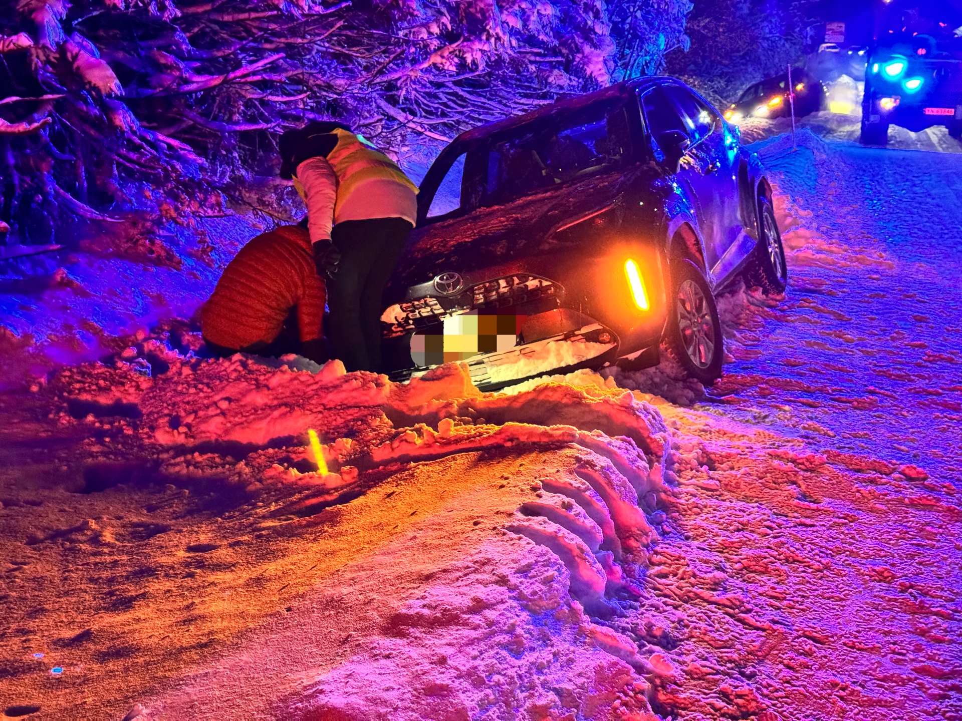 Utenlandske turister kjørte av veien på E10