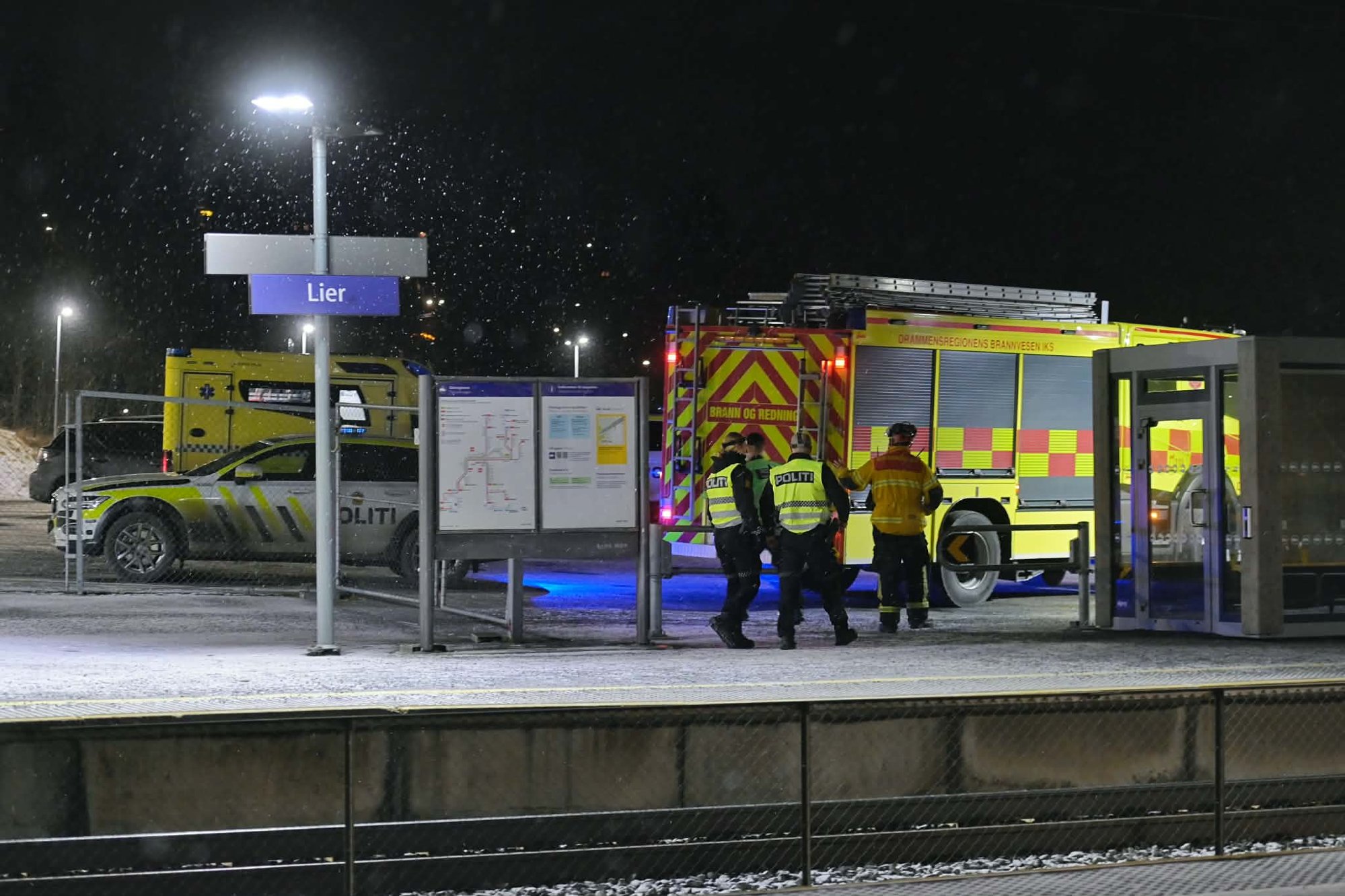 Fikk melding om at en person var påkjørt av toget