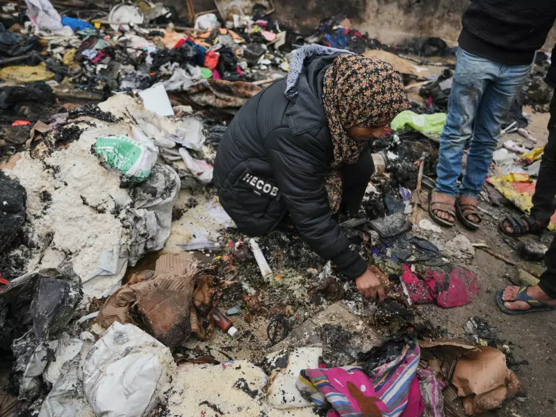 En bestemor og hennes barnebarn brant i hjel i Gaza