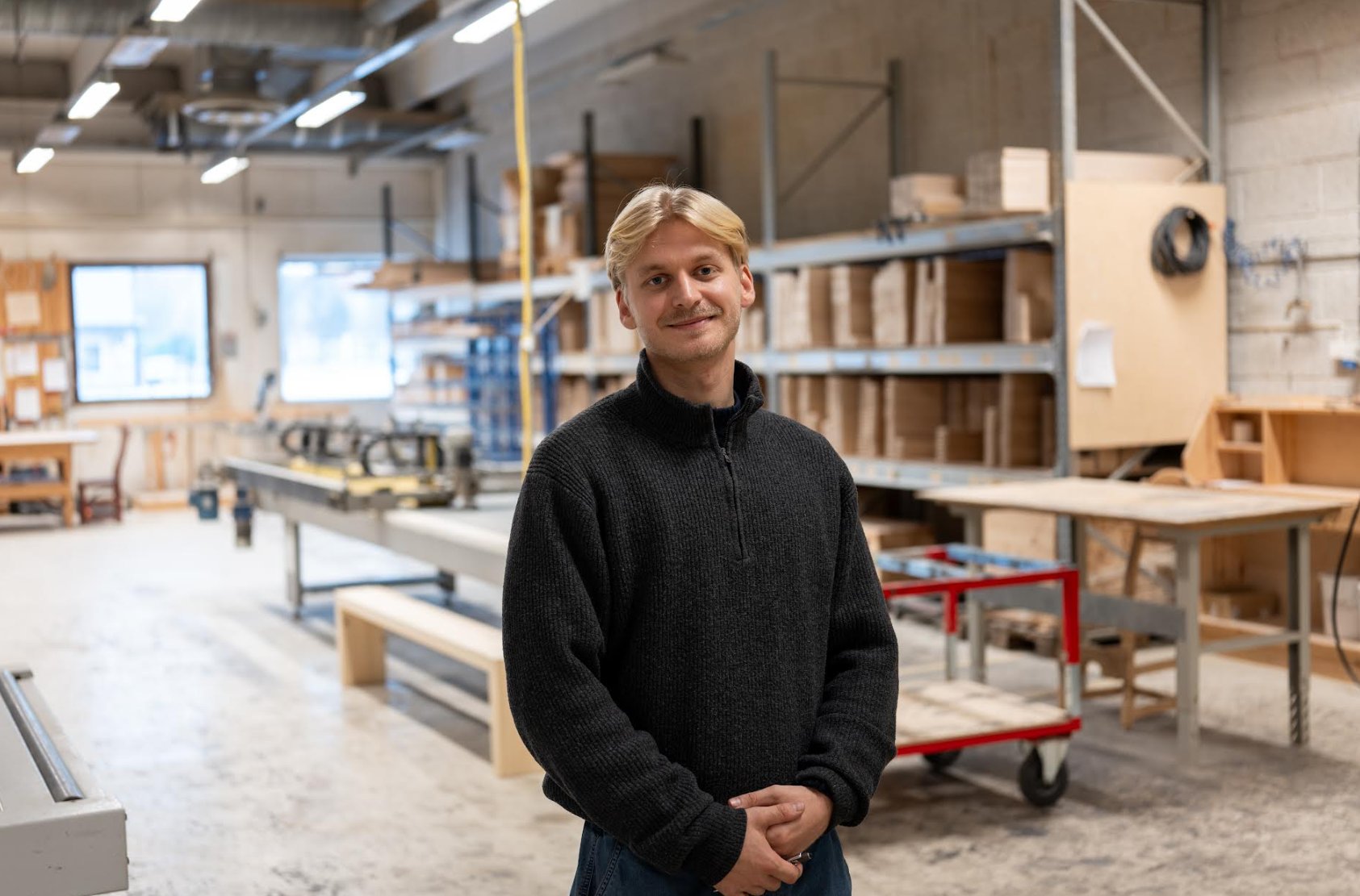 Vant prestisjekonkurranse: Fredrik skal produsere nye møbler for Kistefos