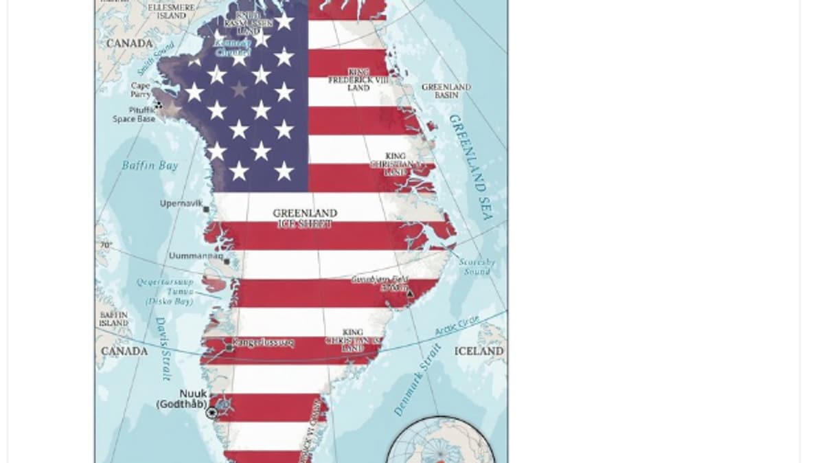 Trumps visestabssjefs kone deler oppsiktsvekkende innlegg om Grønland