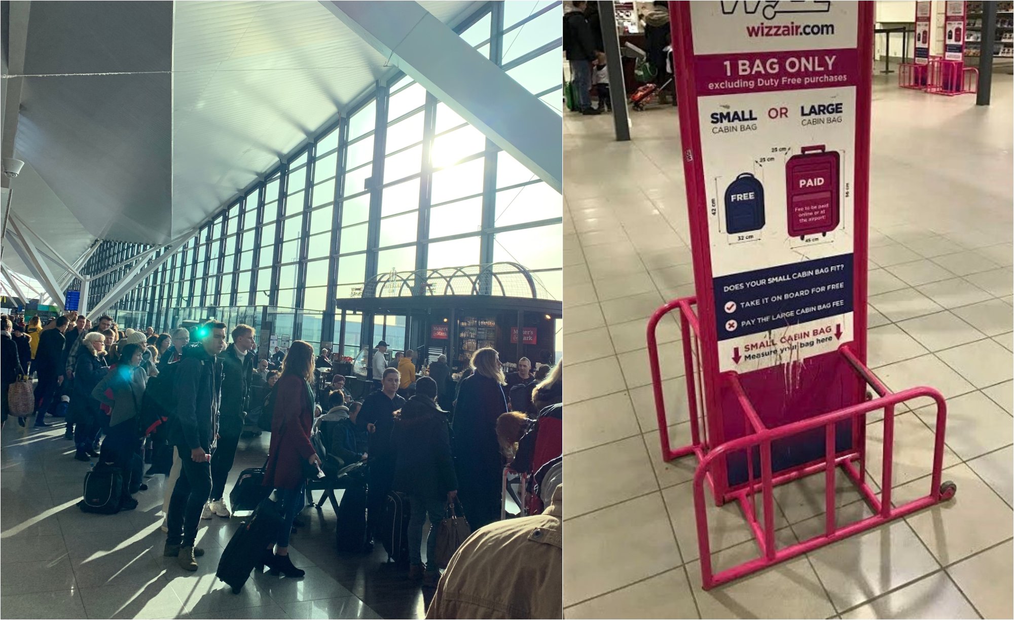 Da håndbagasjen ikke passet, gikk det i svart: – «You are acting like a good bastard»