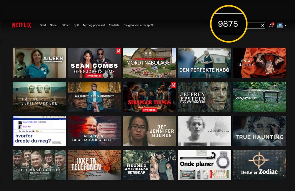 Netflix-kodene som åpner hele arkivet ditt