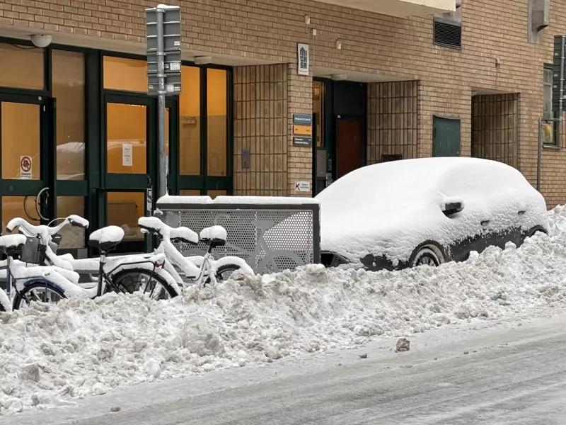 Varsel om kraftig snøvær i Sør-Sverige