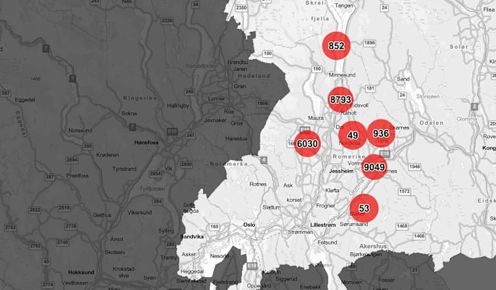 Massivt strømbrudd på Romerike – Oslo Lufthavn mørklagt