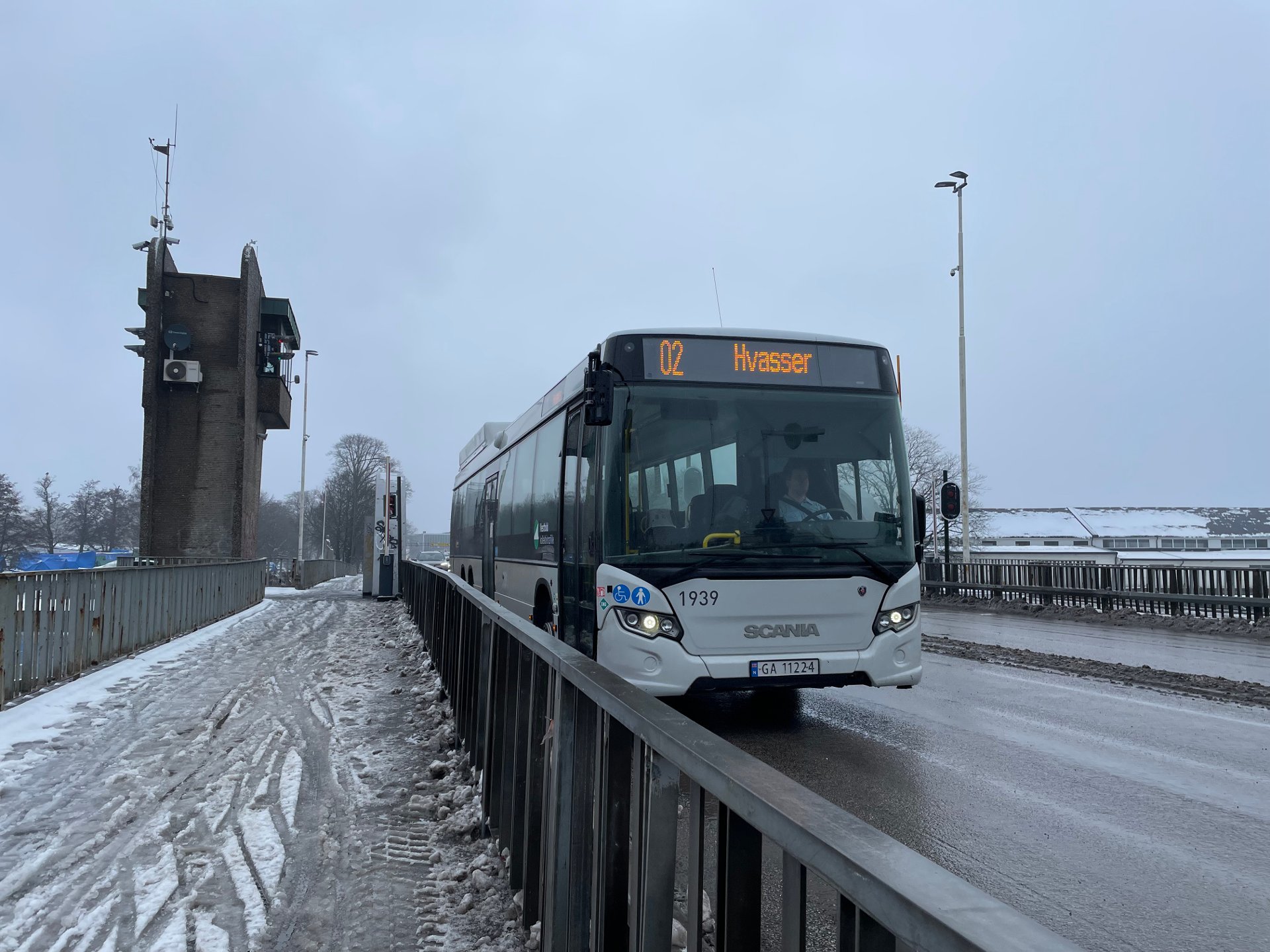 Varsler veiarbeid på Kanalbrua