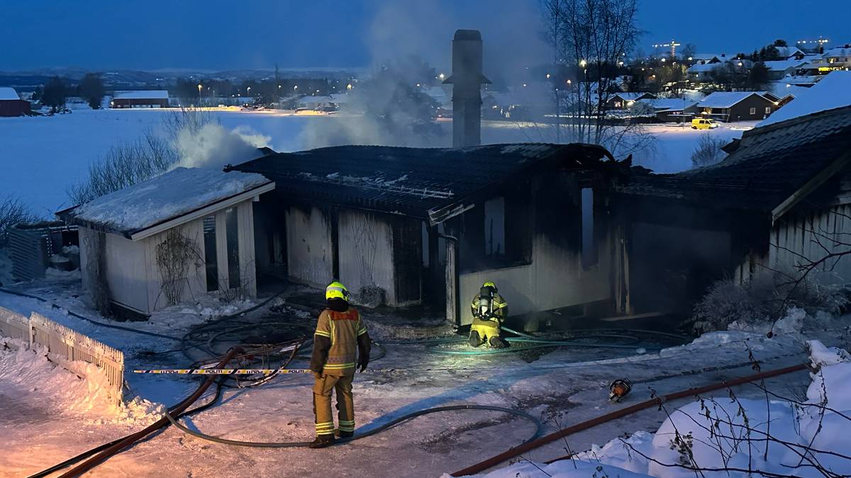 To brannfolk antas omkommet etter boligbrann i Verdal