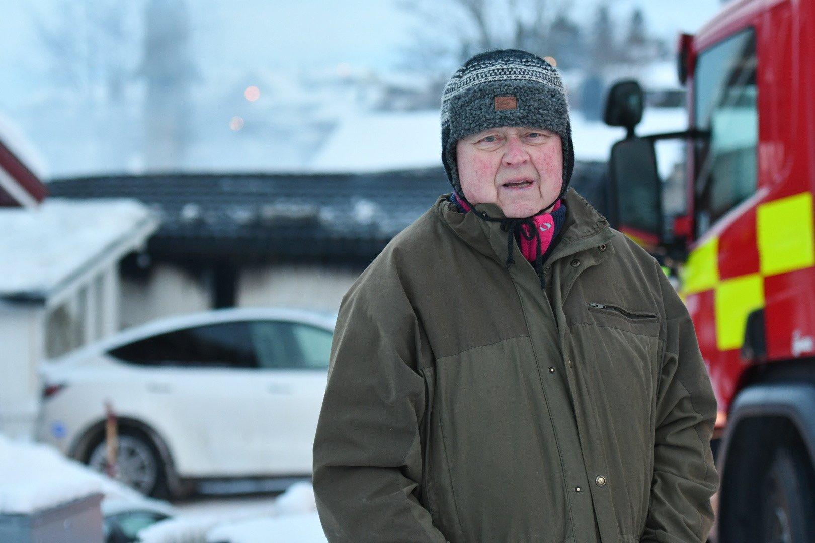 Ble vitne til flammehavet: – Forferdelig trist 