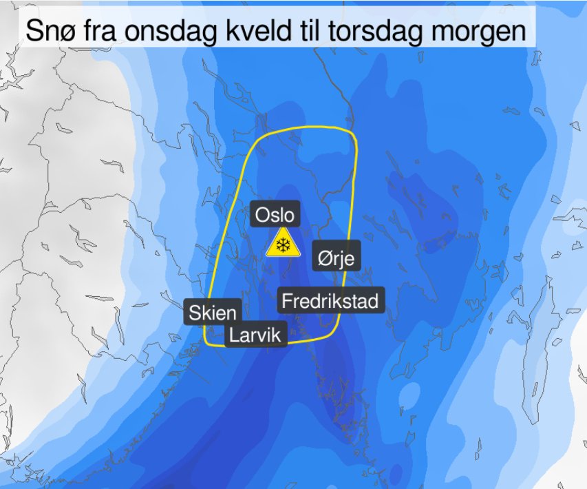 Nå har meteorologene sendt farevarsel
