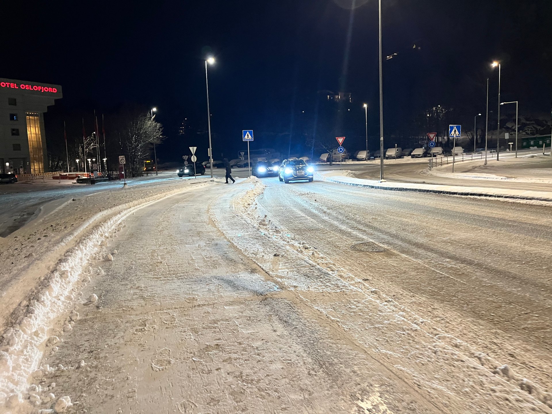 – Kan være svært glatt - kjør forsiktig