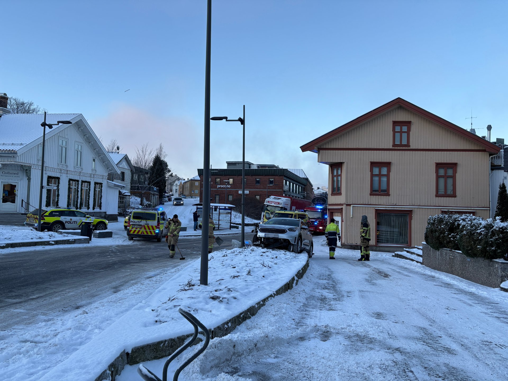 Trafikkulykke i Porsgrunn sentrum
