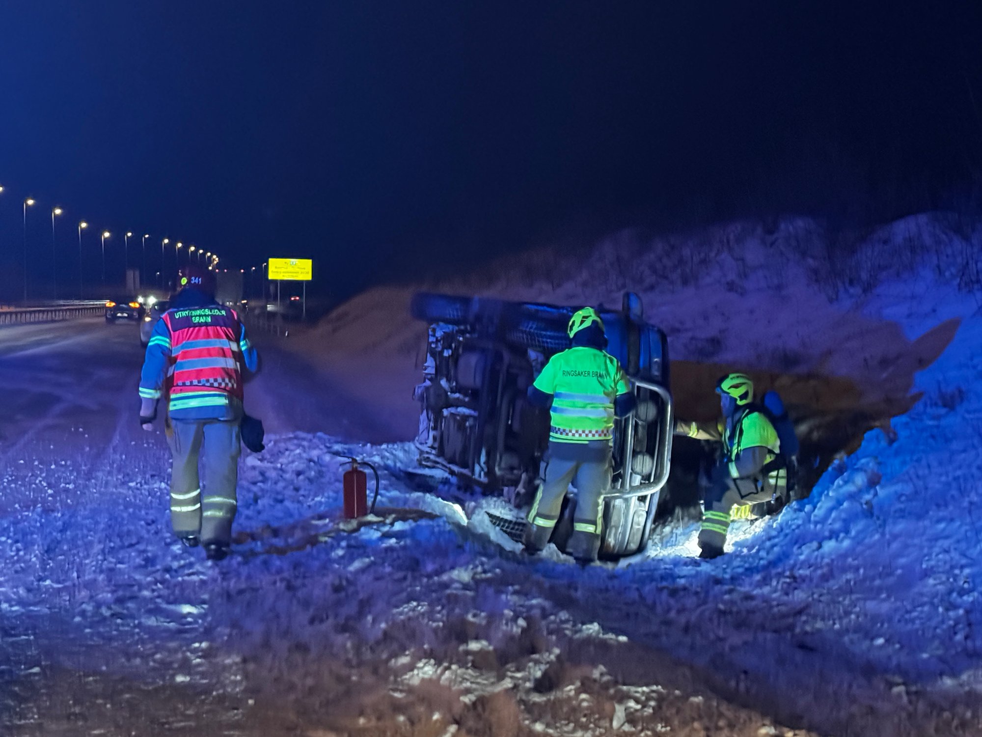Rykket ut til trafikkulykke