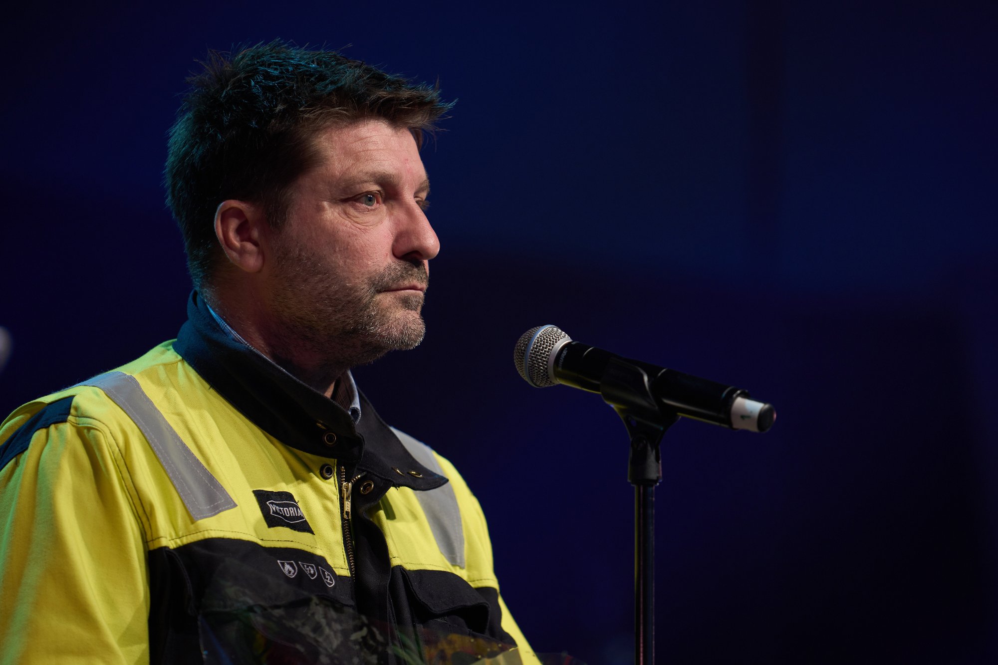 Leiv Låte, verftsdirektør for Aker Solutions i Verdal.

Åpning av Verdal Production Line ved Aker Solutions sitt verft i Verdal.
