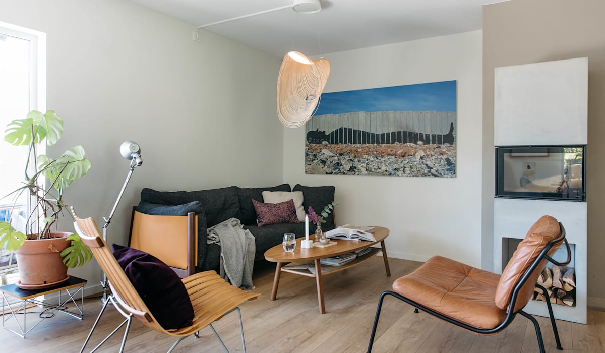 Interiørarkitektens hjem: – Trappen er det eneste av det originale som er beholdt slik det var