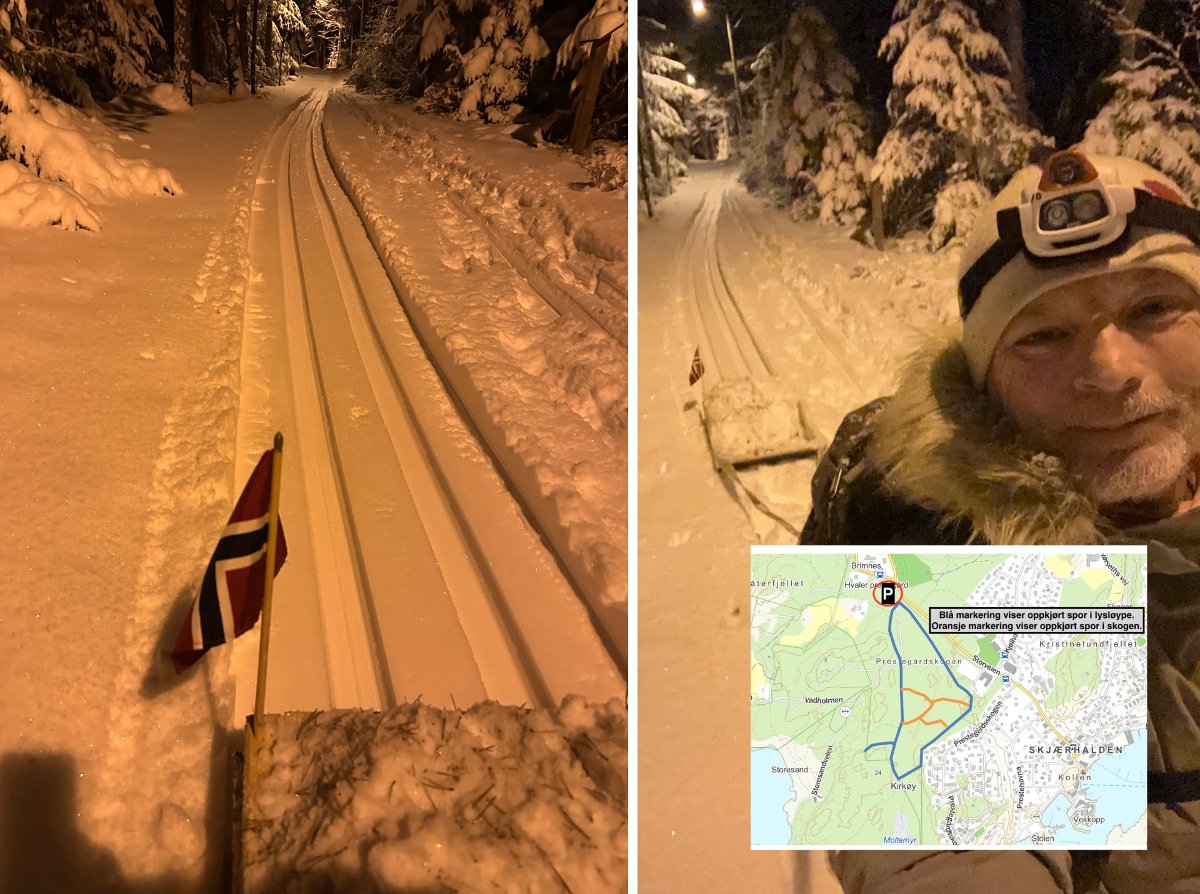 Bjørn Tore pløyde skiløypa til fots: – Jeg angret meg etter 300 meter