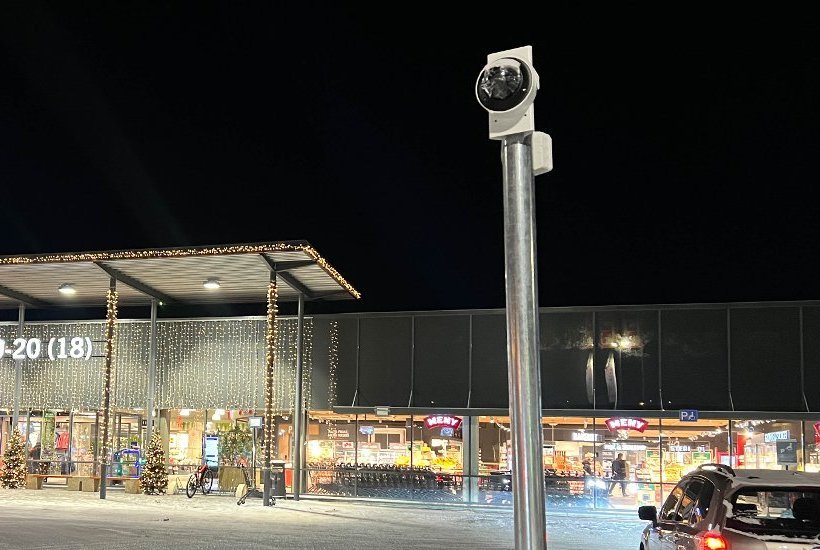 Har du sett de nye kameraene ved kjøpesenteret? 