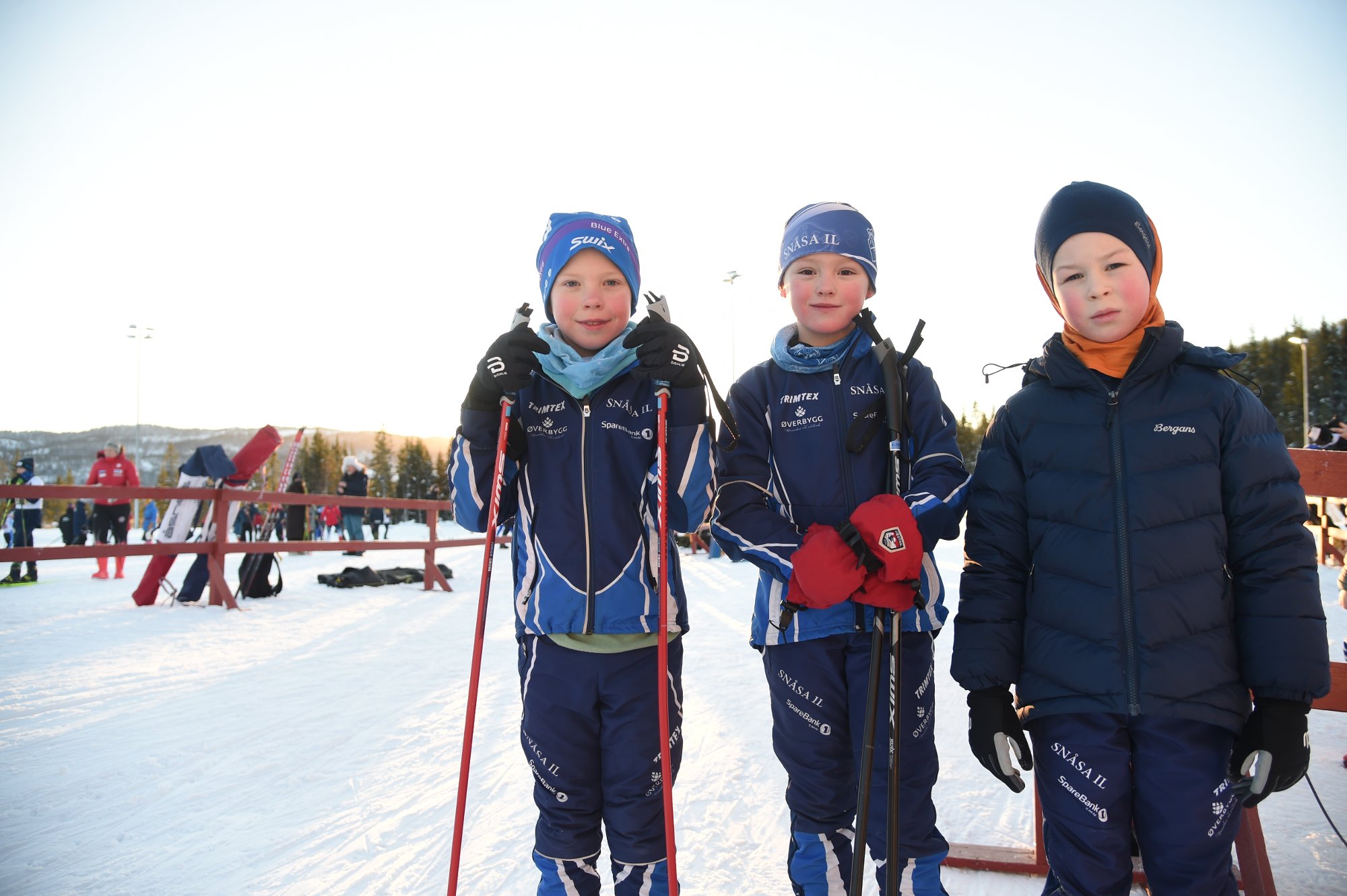 De yngste koste seg med stafett