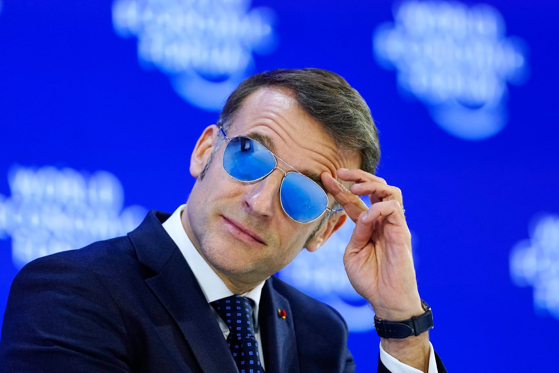 Macrons Davos-opptreden utløste eksplosiv solbrille-etterspørsel